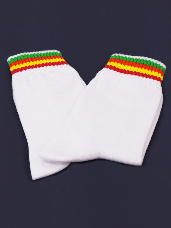 Socks (White with Four colour stripe) (As per Company MRP)